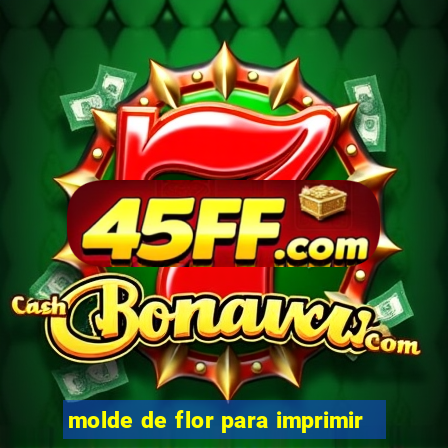 molde de flor para imprimir
